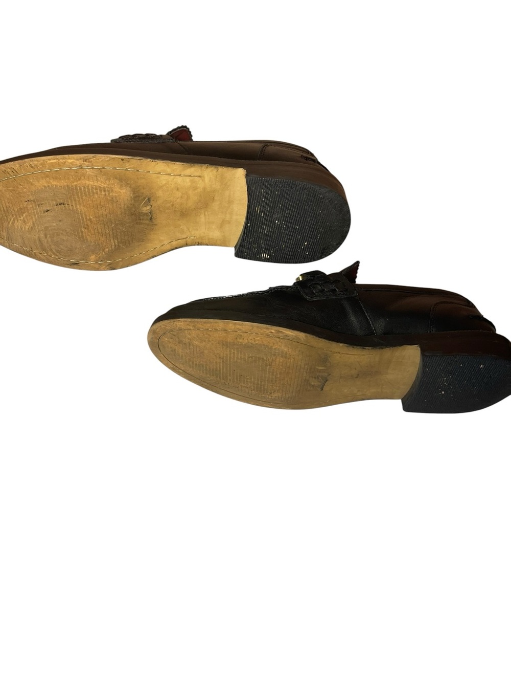 Ted Baker Black Leather Womens Horsebit Loafers with Gold Accent - Picture 5 of 5